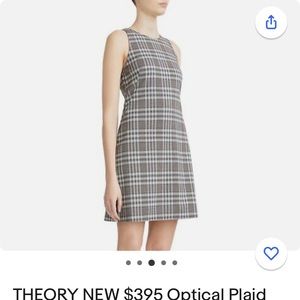 Theory Optical Plaid Dress. 8